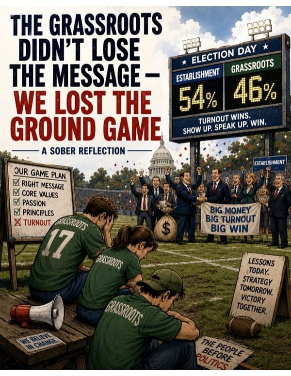 A Sober Reflection After the Primary: The Grassroots Didn’t Lose the Message — We Lost the Ground Game