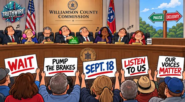 THE WILLIAMSON COUNTY COMMISSION CHANGED. THE TONE DEAFNESS DIDN’T.
