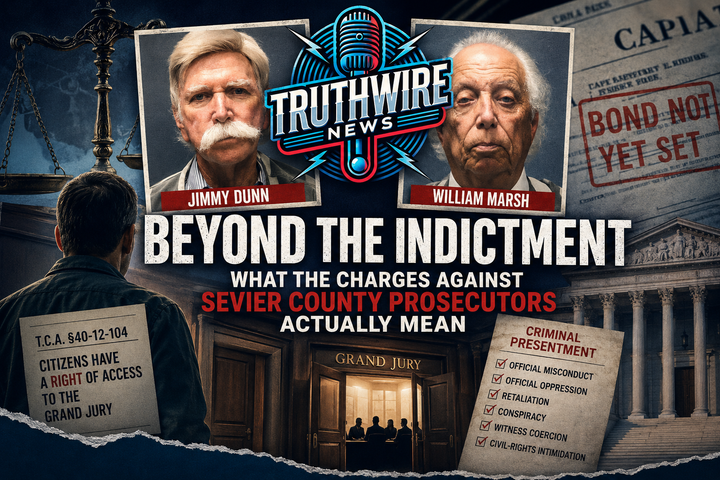 BEYOND THE INDICTMENT: WHAT THE CHARGES AGAINST SEVIER COUNTY PROSECUTORS ACTUALLY MEAN
