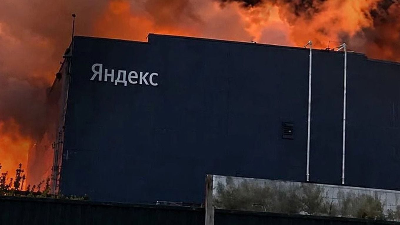Le data center de Yandex Ă Sasovo en feu