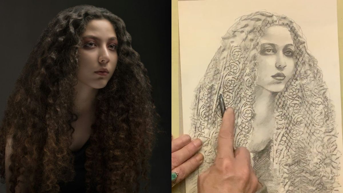 Fun with Frottage: Draw a Textured Portrait with Bridget Clutten