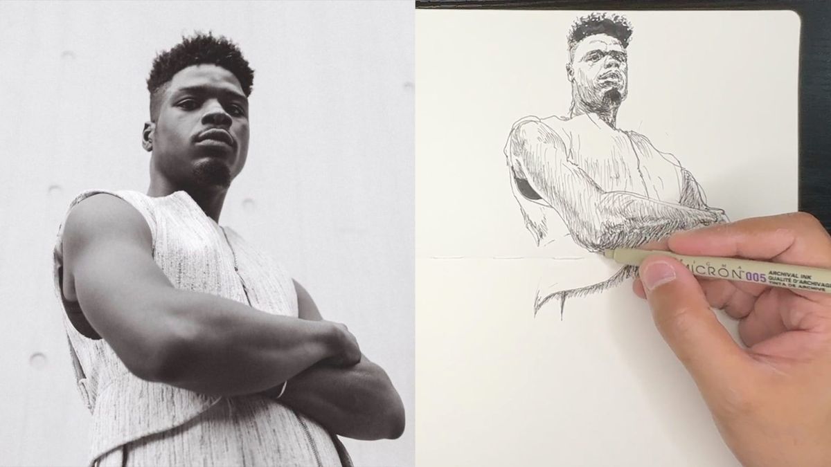 Sketch Without a Net: Draw an Ink Portrait with Vin Ganapathy