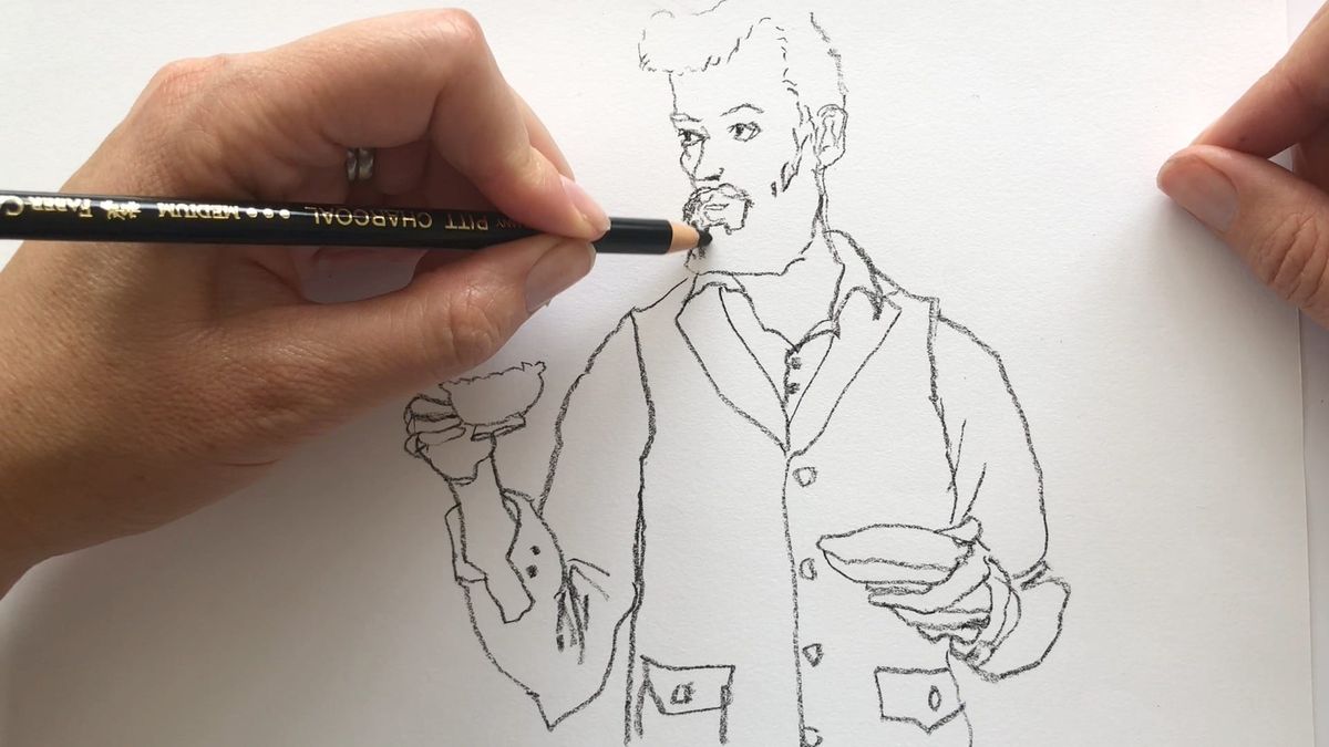 Non-Dominate a Portrait Sketch with Chantal Vincent