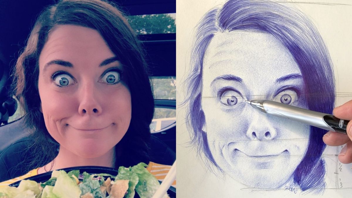 Dramatically Improve Likeness in Just 20 Minutes with Ballpoint Virtuoso Robin Hilthouse