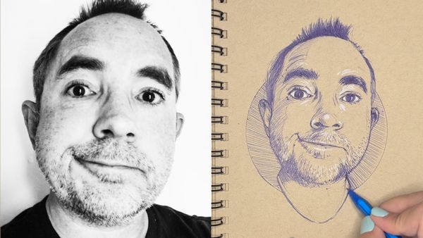 Draw a High-Contrast Portrait in Pen with Tiffany S. DaVanzo