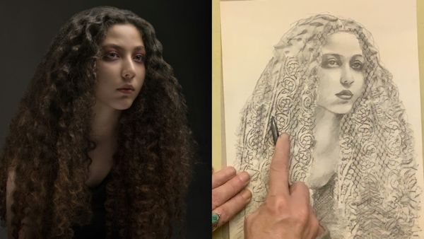Fun with Frottage: Draw a Textured Portrait with Bridget Clutten