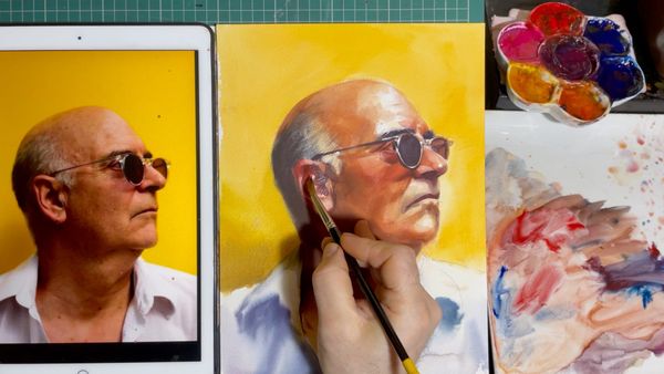 Paint a Summer-Worthy Watercolor Portrait with Dritan Duro