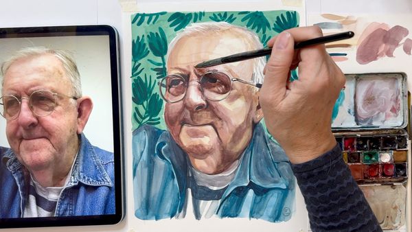 Wrinkles and Washes: Paint a Face that Tells a Story with Charlotte Hamilton