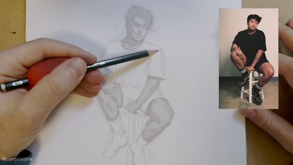 Surprise! Draw a Seated Figure with Juan Perednik