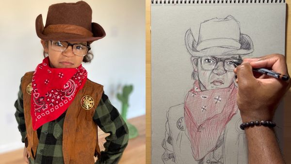 Practice Makes Playful: Draw a Pen Portrait with Tommy Lipkins