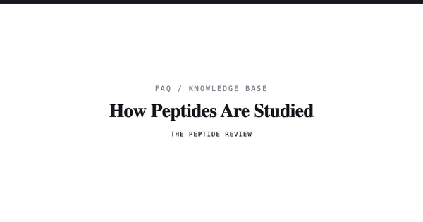 How Peptides Are Studied: in vitro vs. preclinical vs. clinical