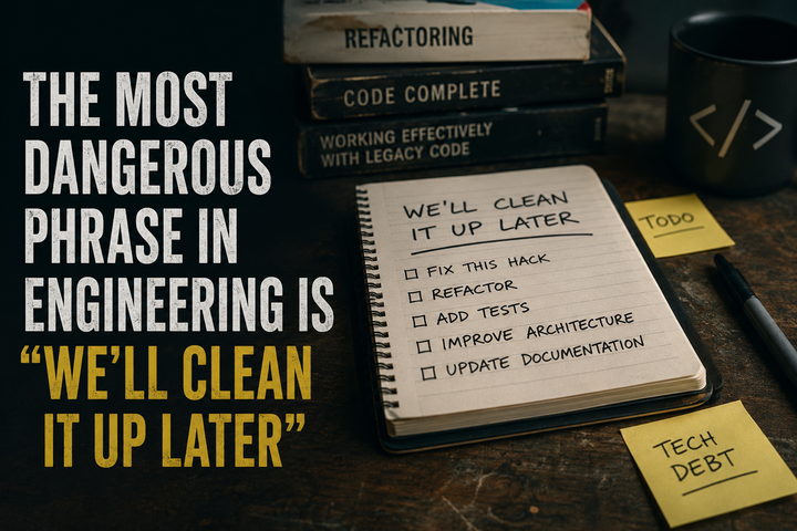 The Most Dangerous Phrase in Engineering Is “We’ll Clean It Up Later”