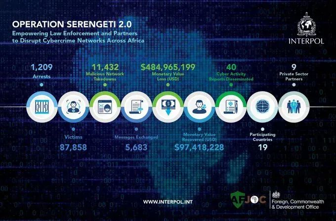 Operation Serengeti 2.0: INTERPOL's Historic Cybercrime Crackdown Across Africa