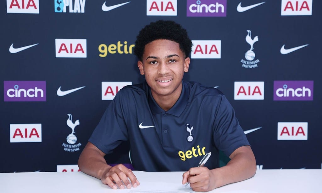 Leo Black signs his first pro contract.