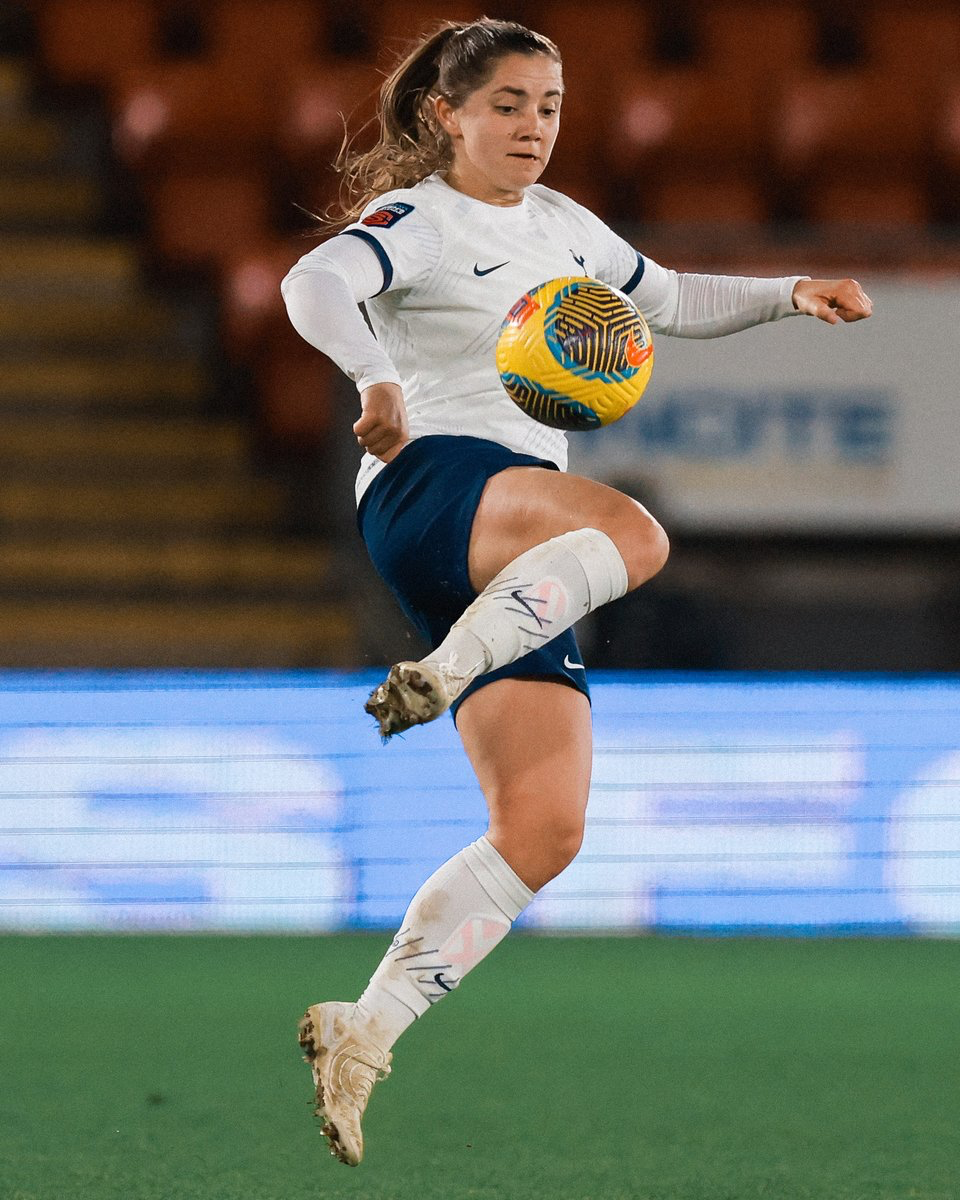 Kit Graham pulls off an acrobatic touch.