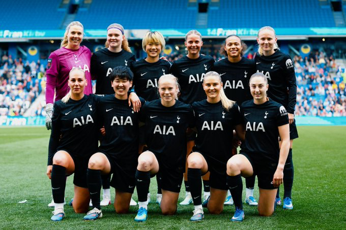 Spurs Women's final starting XI of the season.
