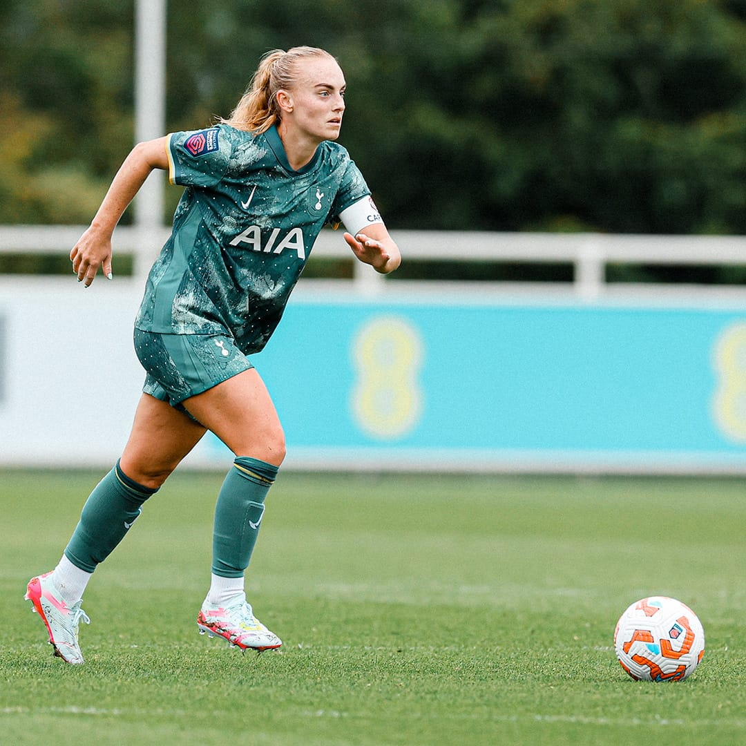 Molly Bartrip in her element (and the all-green third kit).