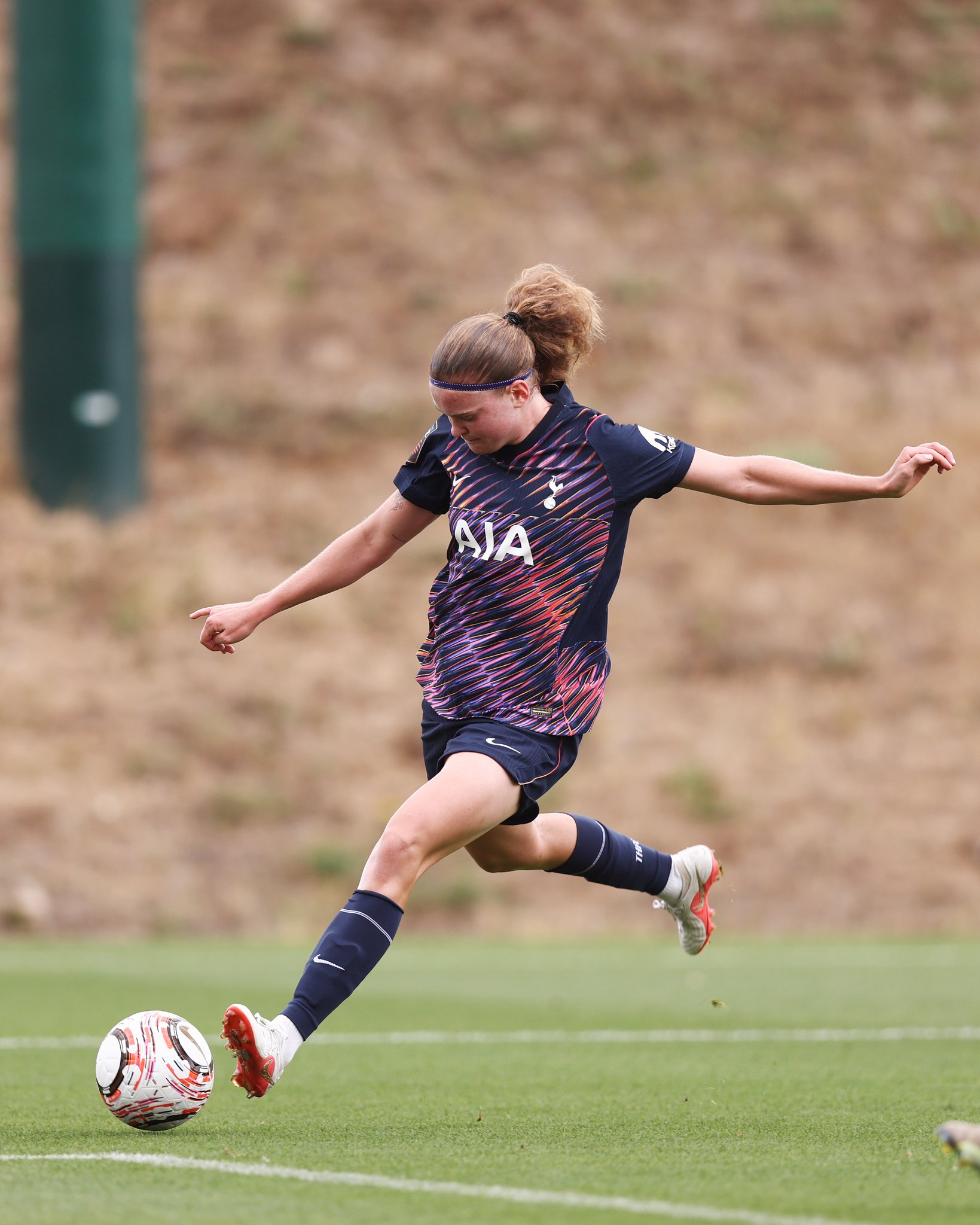 Signe Gaupset winds up to take a shot.