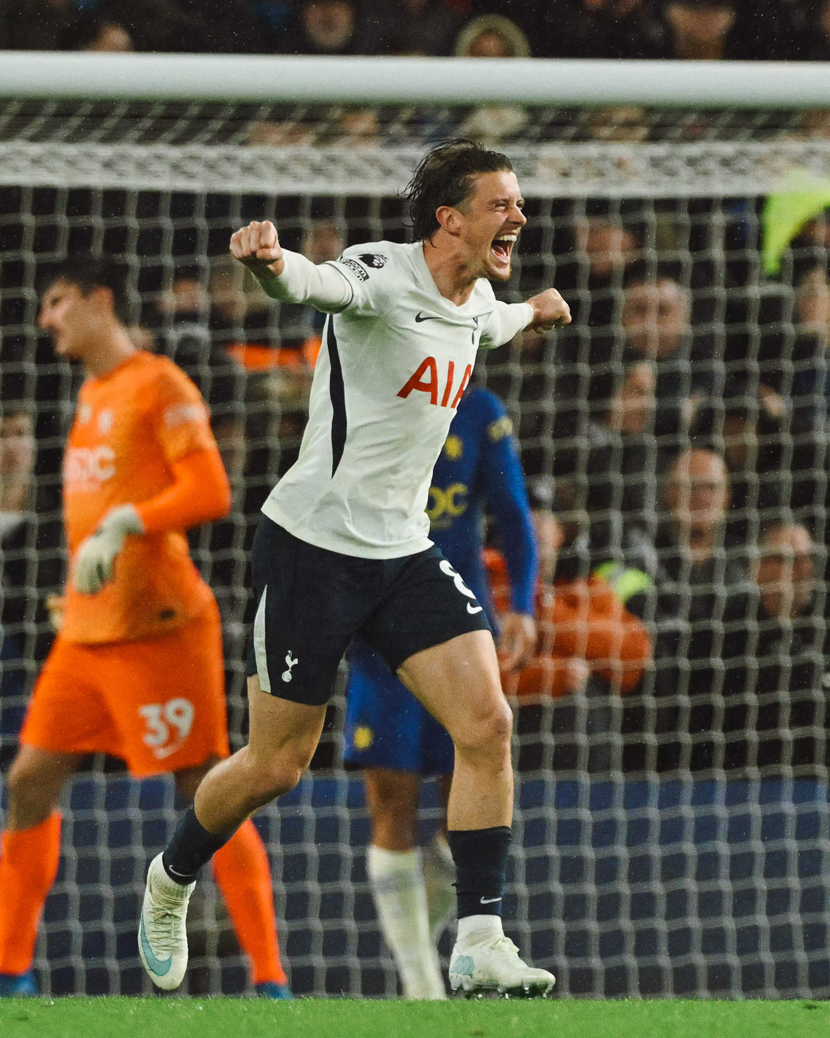 Conor Gallagher celebrates against his old team.