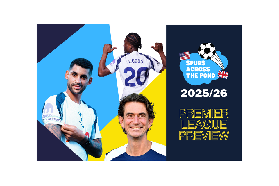Graphic with photos of Romero, Kudus, and Frank and the text "2025/26 Premier League Preview"