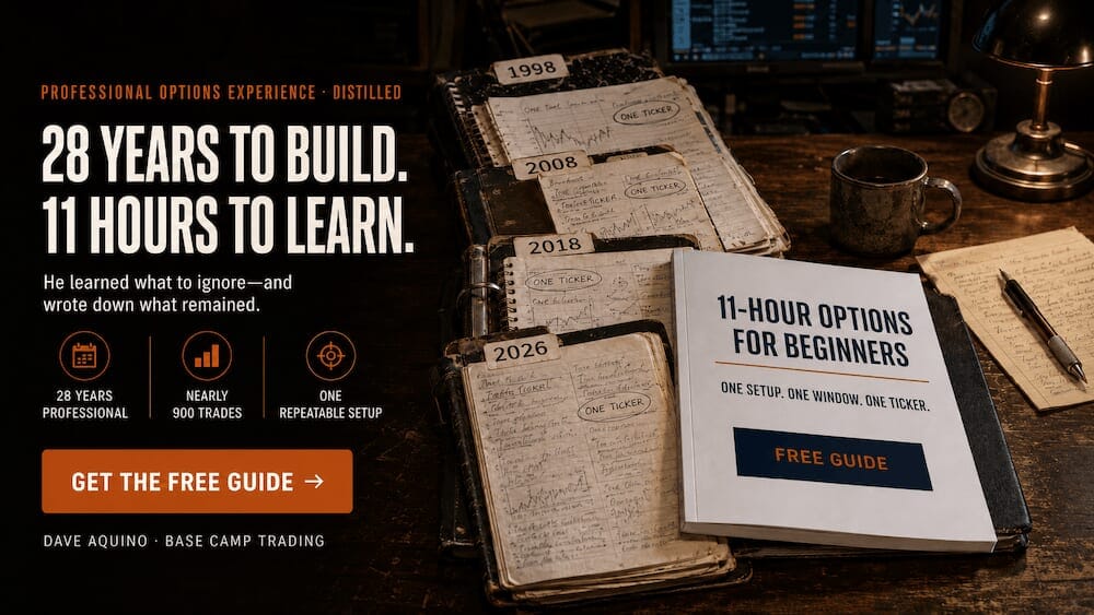 Books, notebooks, and promotional text on desk