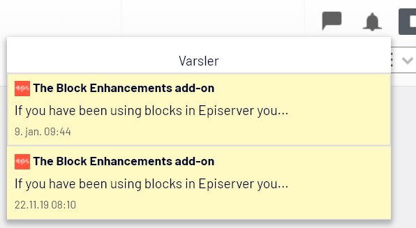 Viser to nyhetsvarsler fra Epi