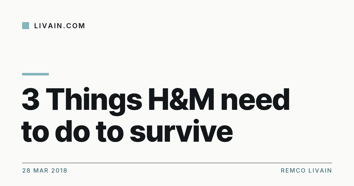 3 Things H&M need to do to survive — title card, livain.com