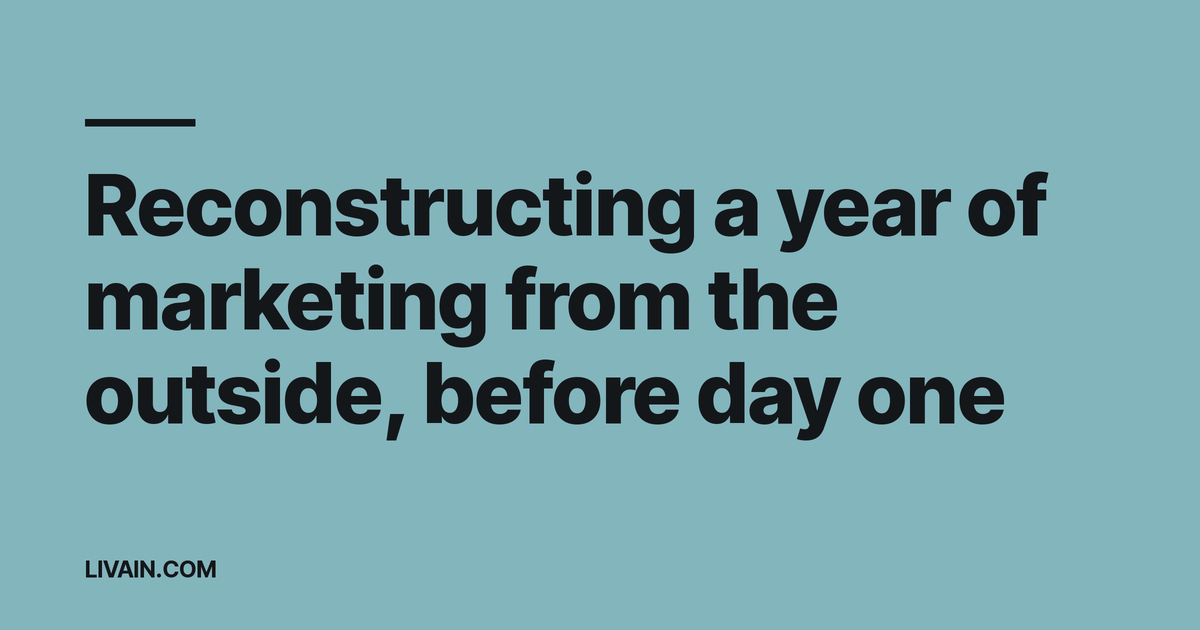 I reconstructed a clinic group's marketing year from the outside before day one: what an outside-in content inventory finds that a briefing doesn't