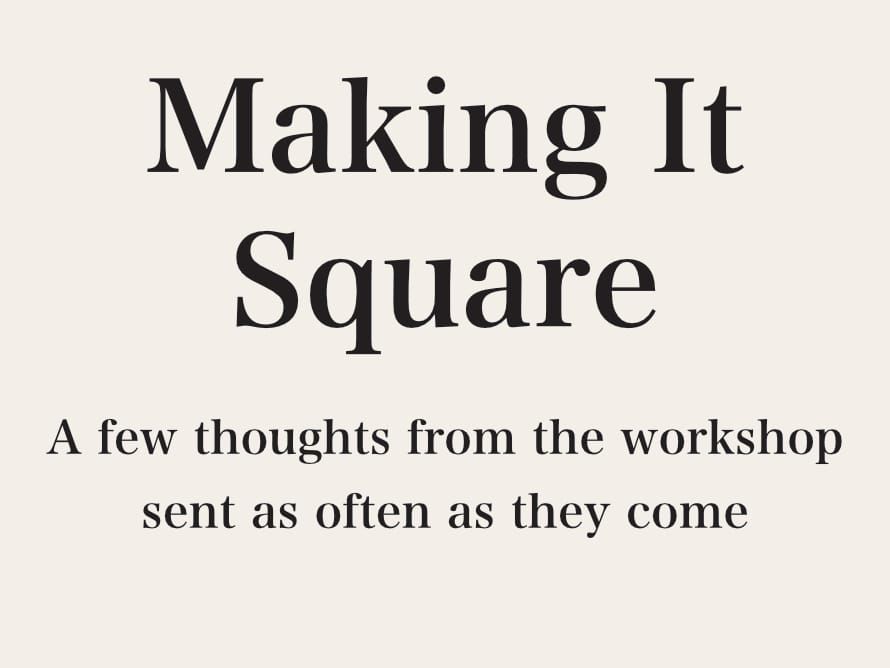 What to Put Down, What to Pick Up