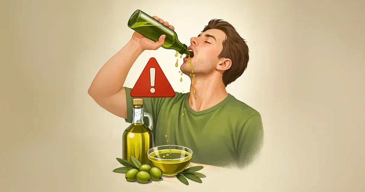 올리브 오일을 벌컥벌컥 마시는 것이 나쁜 이유