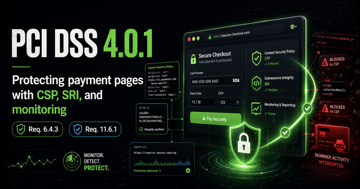 PCI DSS 4.0.1 and Requirements 6.4.3 and 11.6.1: What Changed for Payment Page Scripts