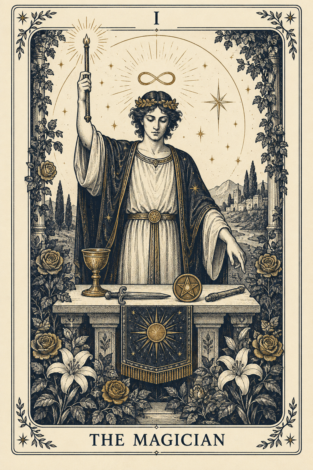 The Magician tarot card for Pisces