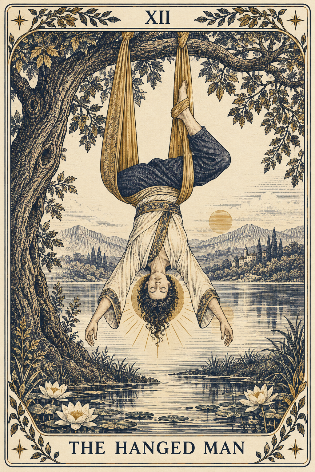 The Hanged Man tarot card for Leo