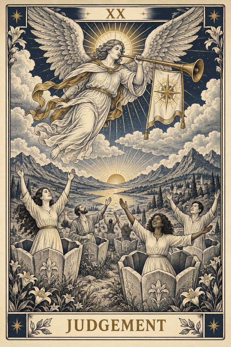 Judgement tarot card upright for Gemini