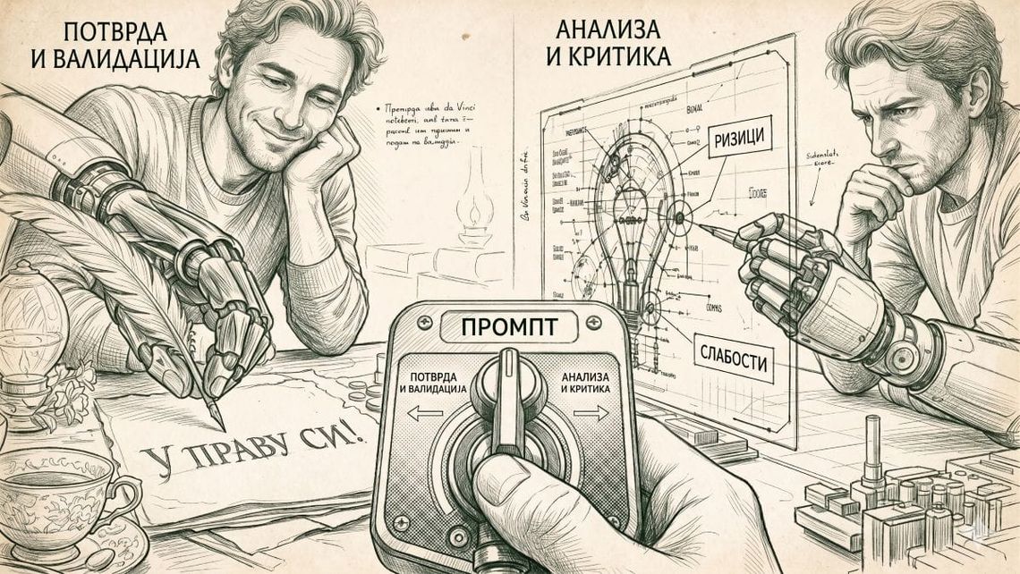 Кад AI потврђује уместо да анализира