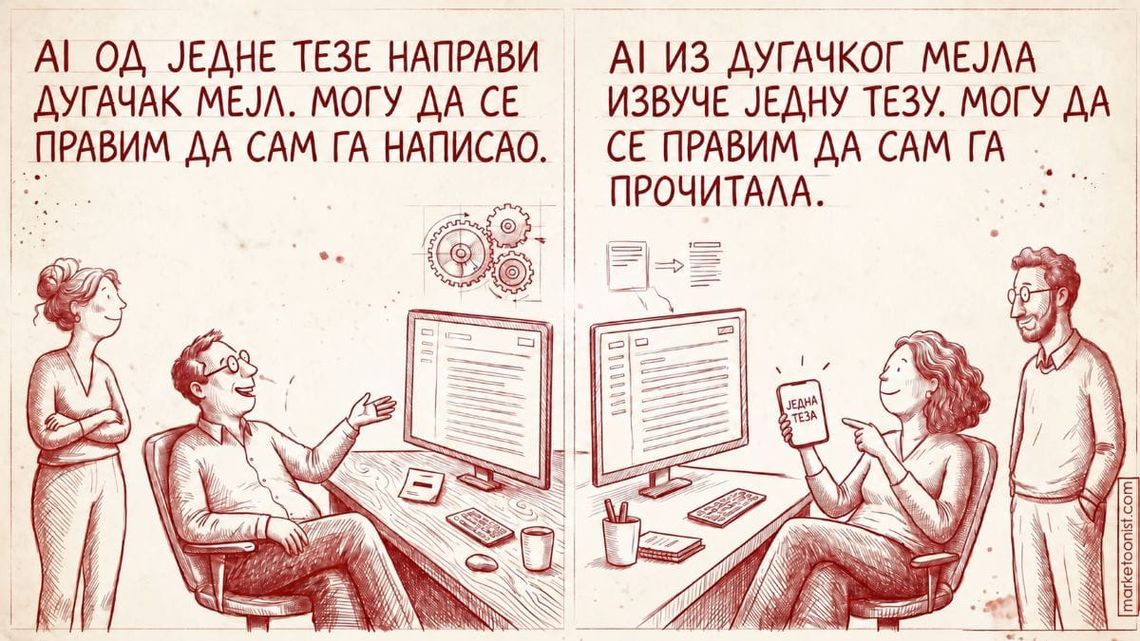 Кад један AI пише, а други чита