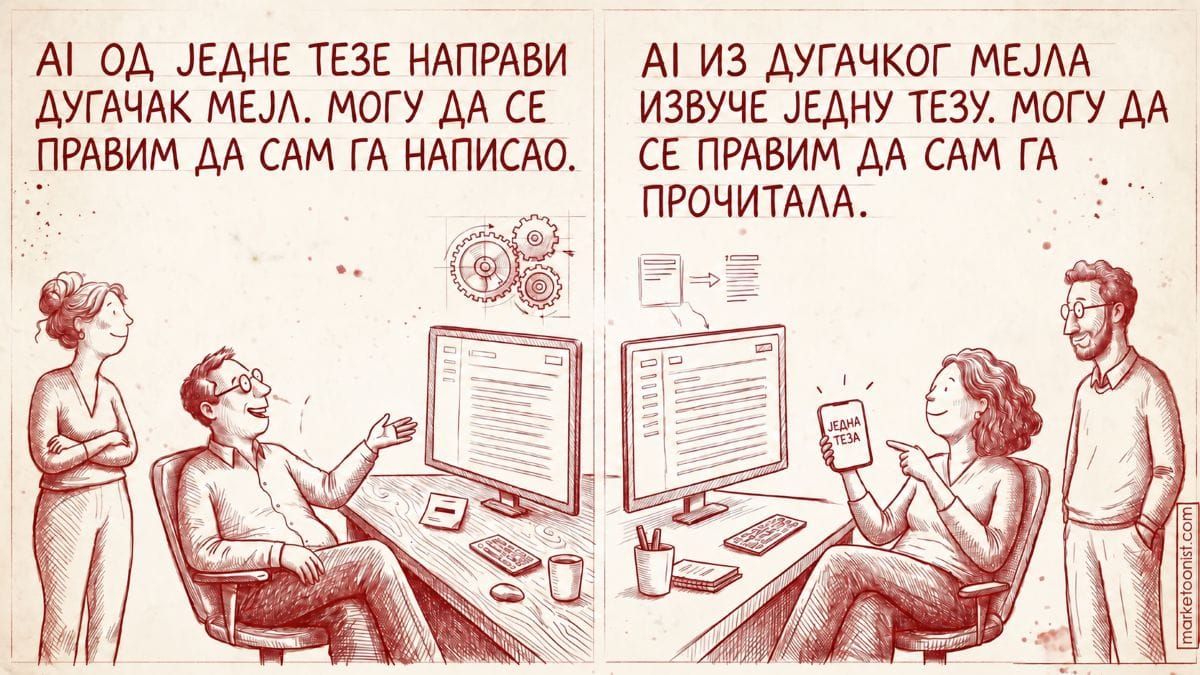 Кад један AI пише, а други чита