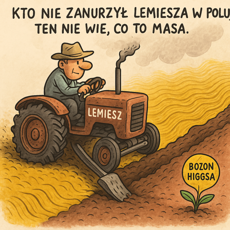 Z fizyką na pole, czyli o masie, lemieszu i godności cząstki