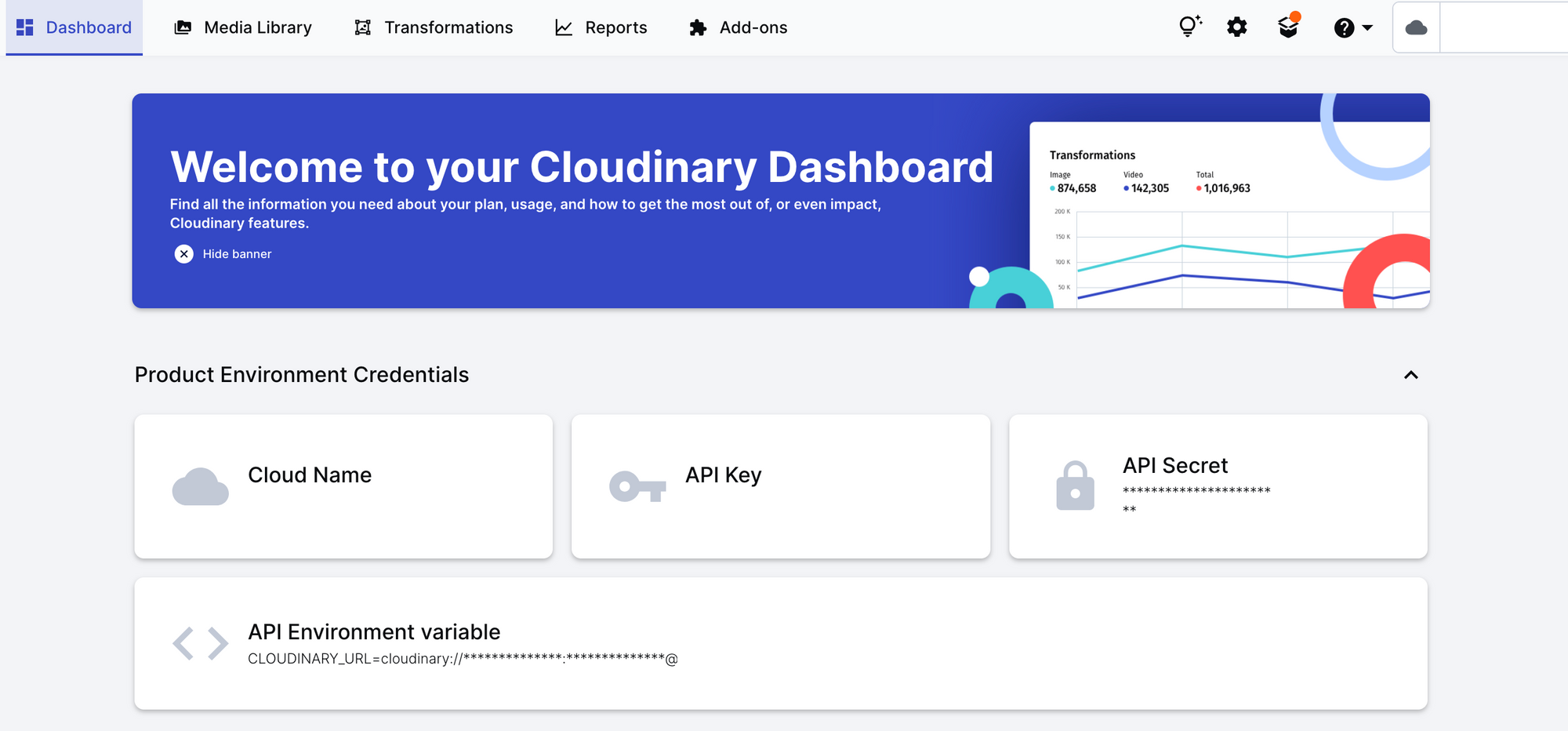 Get Cloudinary URL for media uploads
