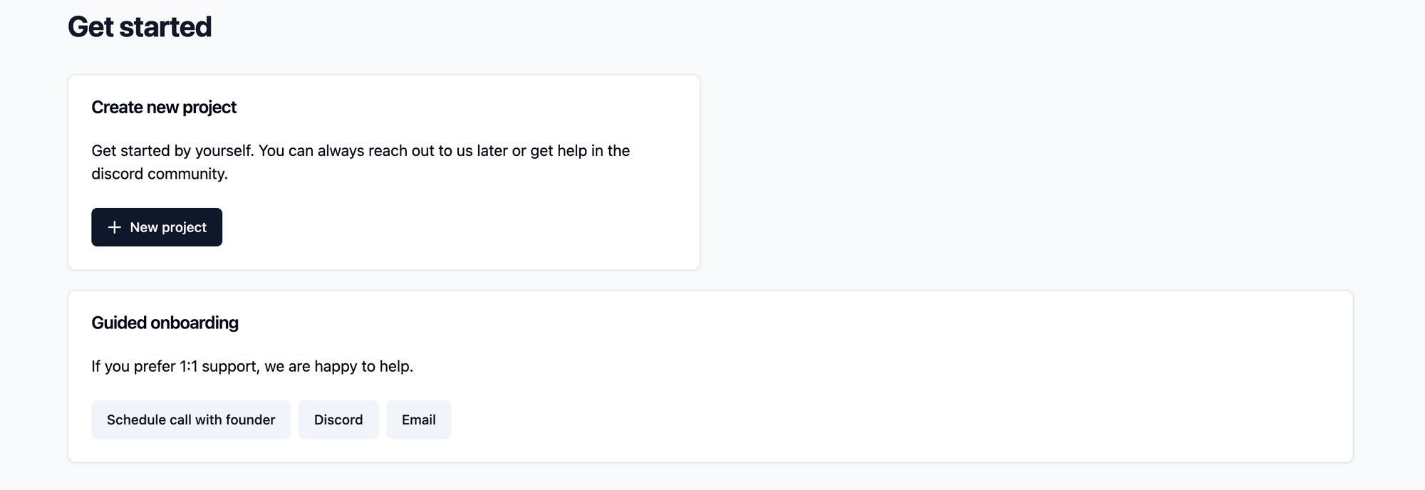 Create new project for Langfuse