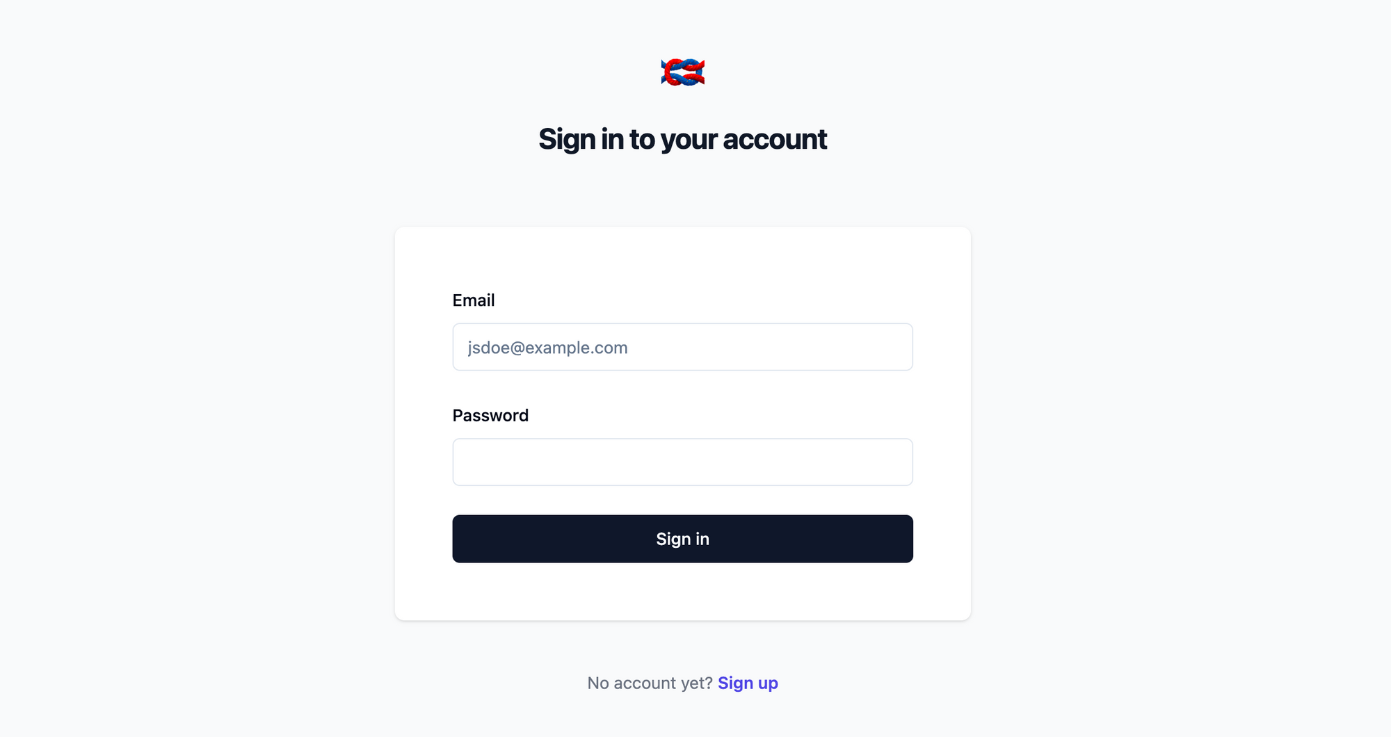 Langfuse sign-in page