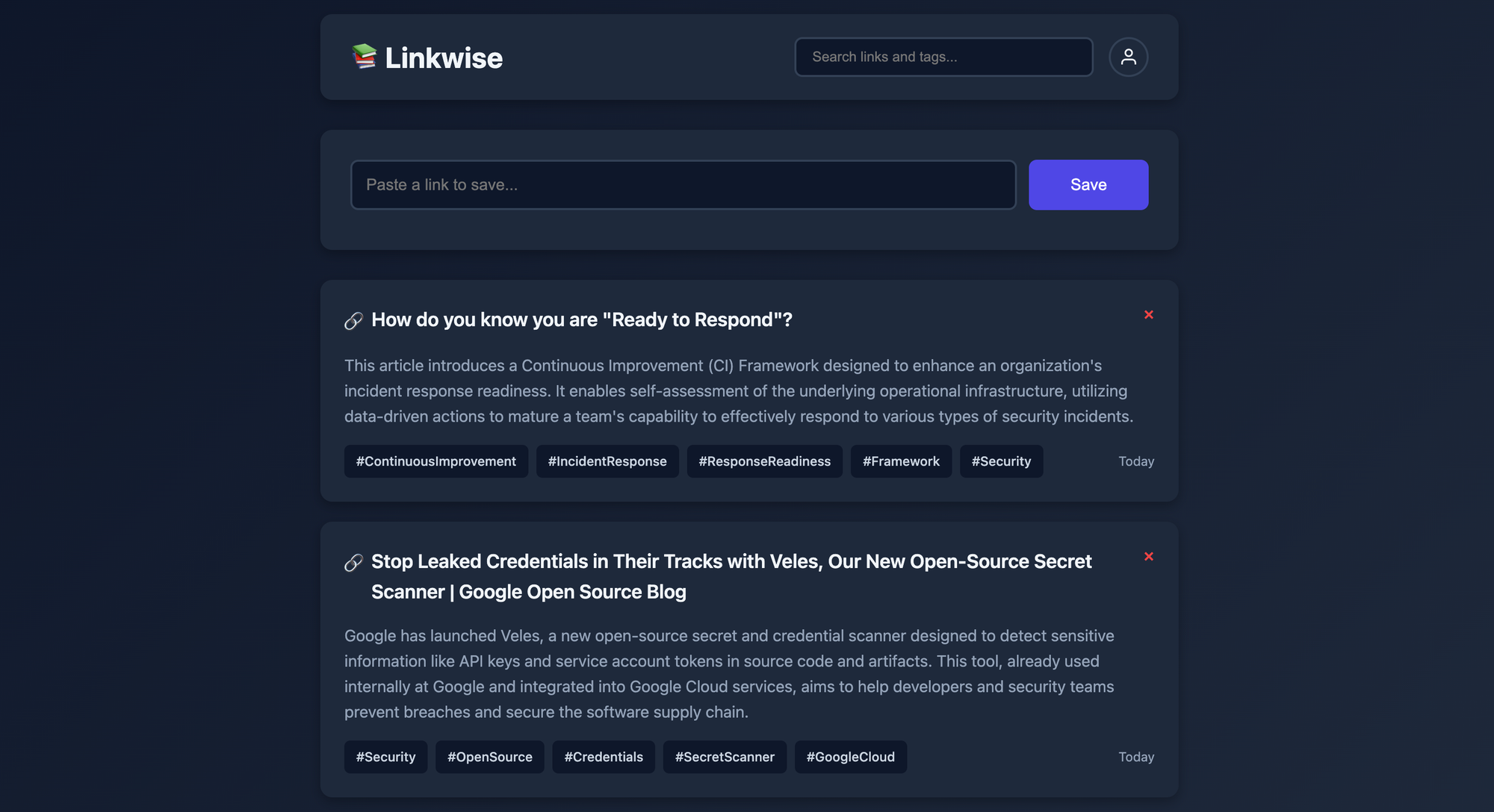 Linkwise - a smart, personal link aggregator