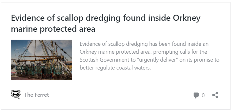 Scottish Government accused of "broken promises" over marine protection