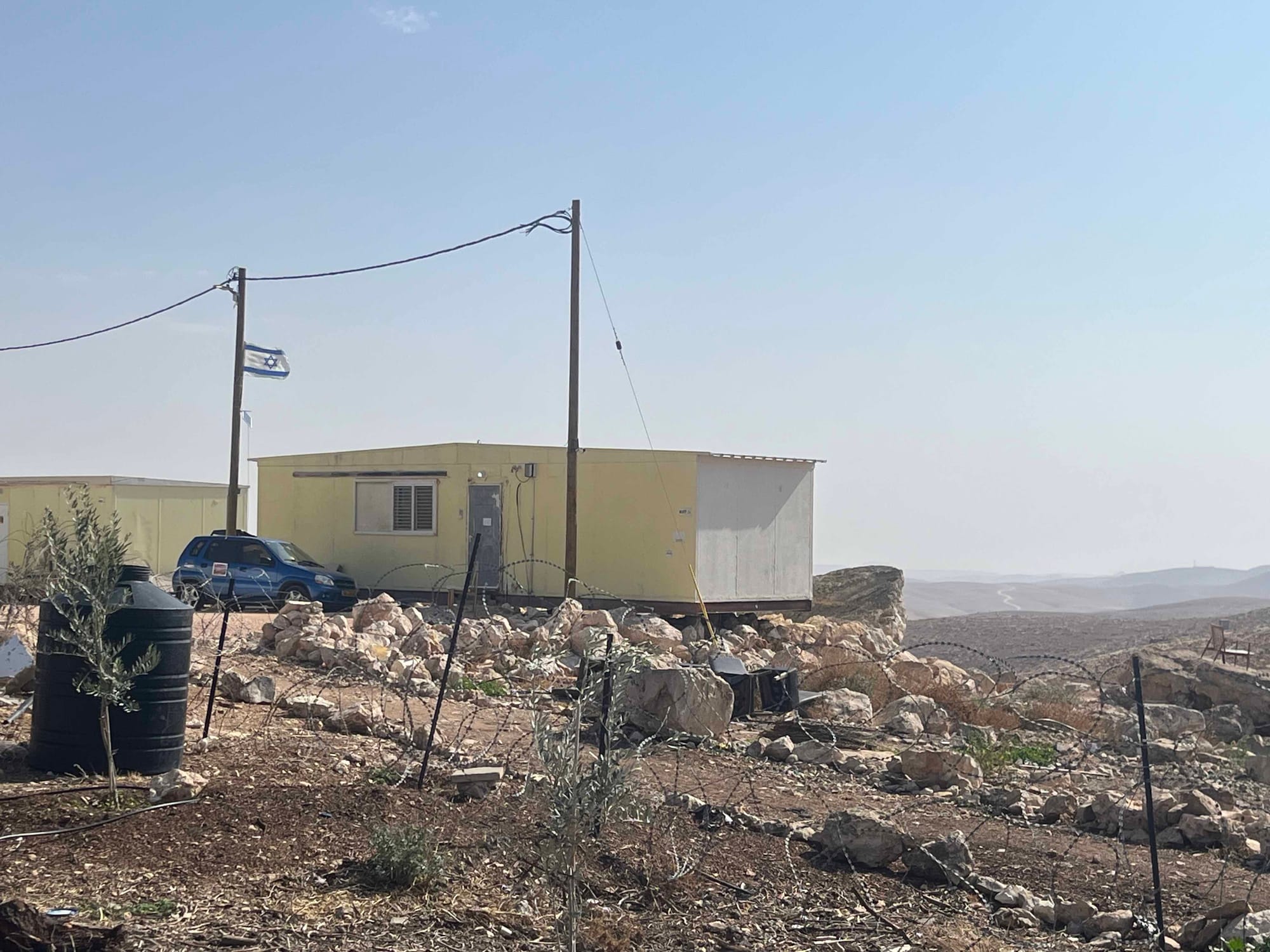 An outpost has been built by settlers in recent month near the village of Umm al-Khair. 