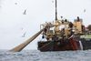 Article: Giant supertrawlers routinely fish in Scotland’s marine protected areas Image description: The Helen Mary super traw