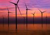 Offshore wind farms.