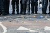 Riot police in Belfast. Image credit: iStock and Stephen Barnes