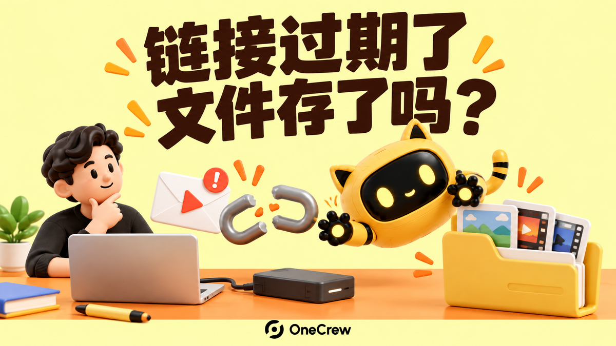 机器人面对失效链接，检查装有视频文件的归档文件夹