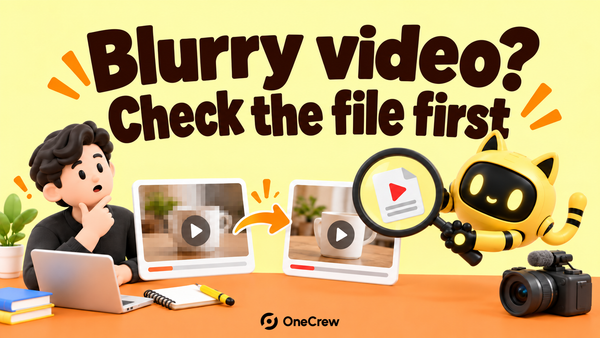 The OneCrew robot compares blurry and clear video frames