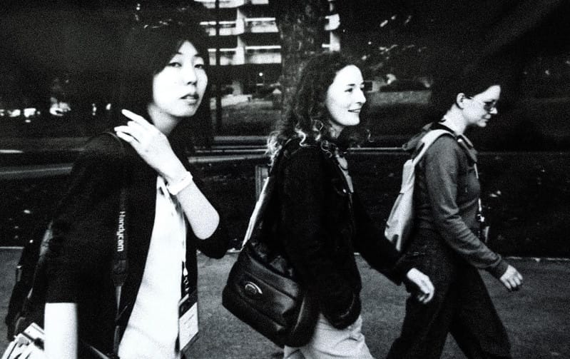 Ruth and Denise and Japanese guest in Dublin